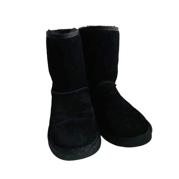 UGG Koolaburra Black Suede Shearling Winter Boots - Picture 5 of 12